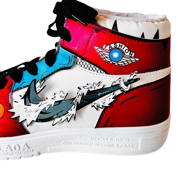 Anime Demon Slayer Cosplay High Top Sneakers Lace-up Men\'s 10.5/11 EU 44 main image 8